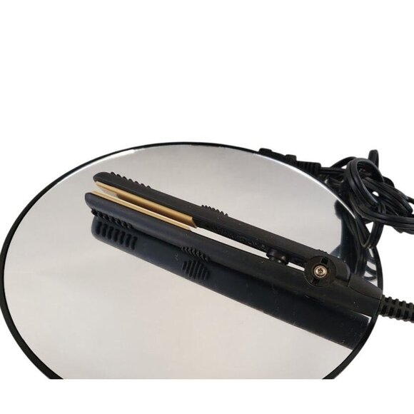 Revlon Hair Straightener With Ceramic Plates & Lock Switch Black & Gold Compact - Picture 4 of 5